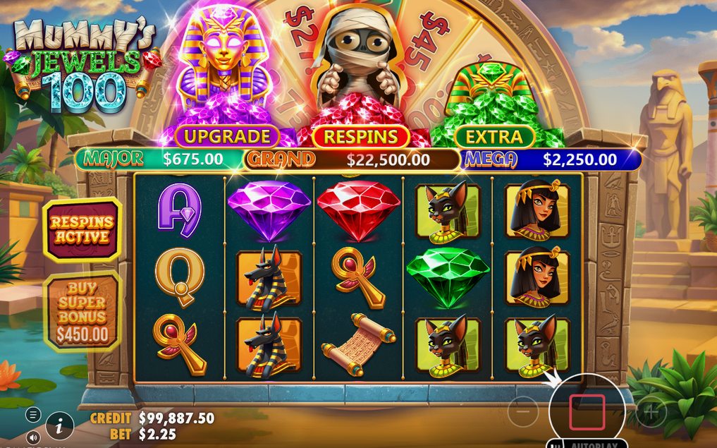 Blue-eye COLLECT coin alone on reel one