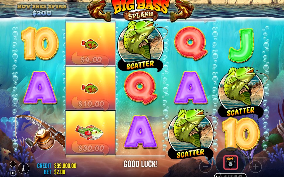 Free Spins with Fisherman Wild on every reel