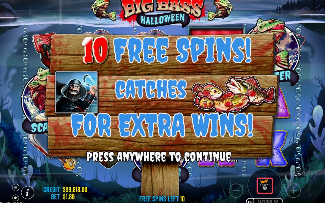 Free Spins round with a Wild collecting MONEY values